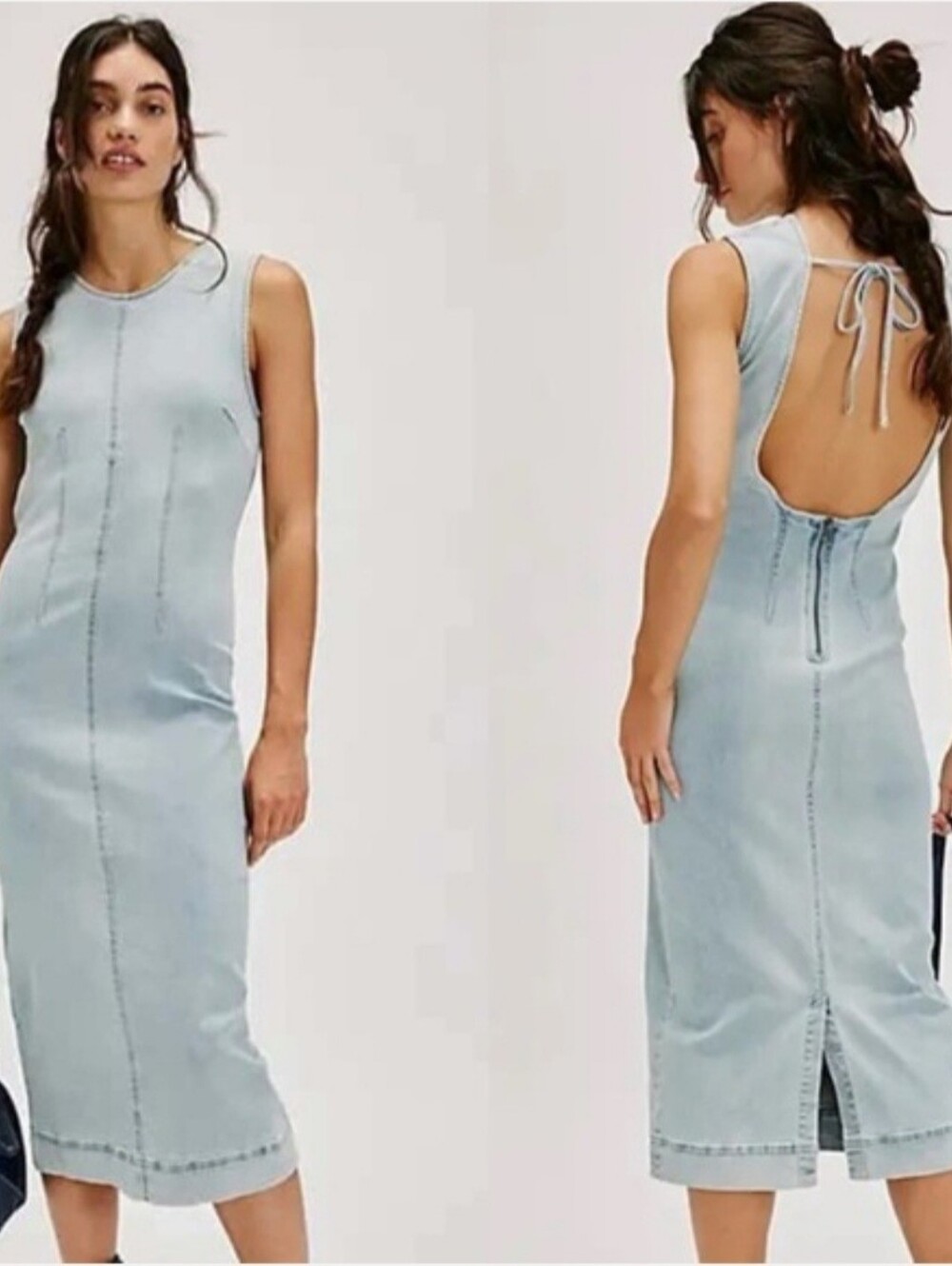 NWOT Free People Tell Me About It Midi Dress